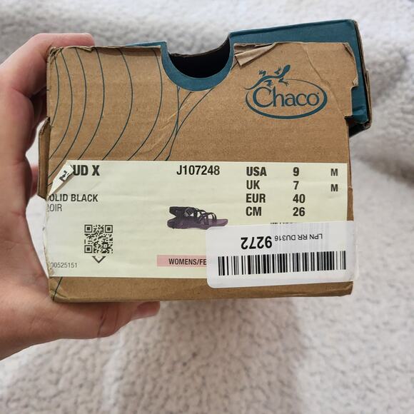 NEW Chaco Women's Zcloud X Sandal, Solid Black SIZE 9 - Picture 6 of 6